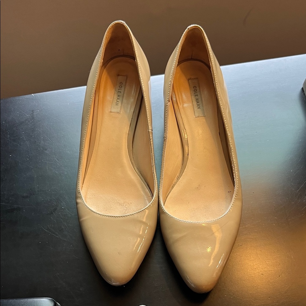 Cole Haan Women's Beige Wedge Heels